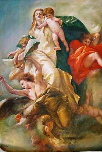 Madona Child And Angels